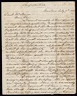 Letter from Captain Thomas Sparrow to Lieutenant William Shaw 